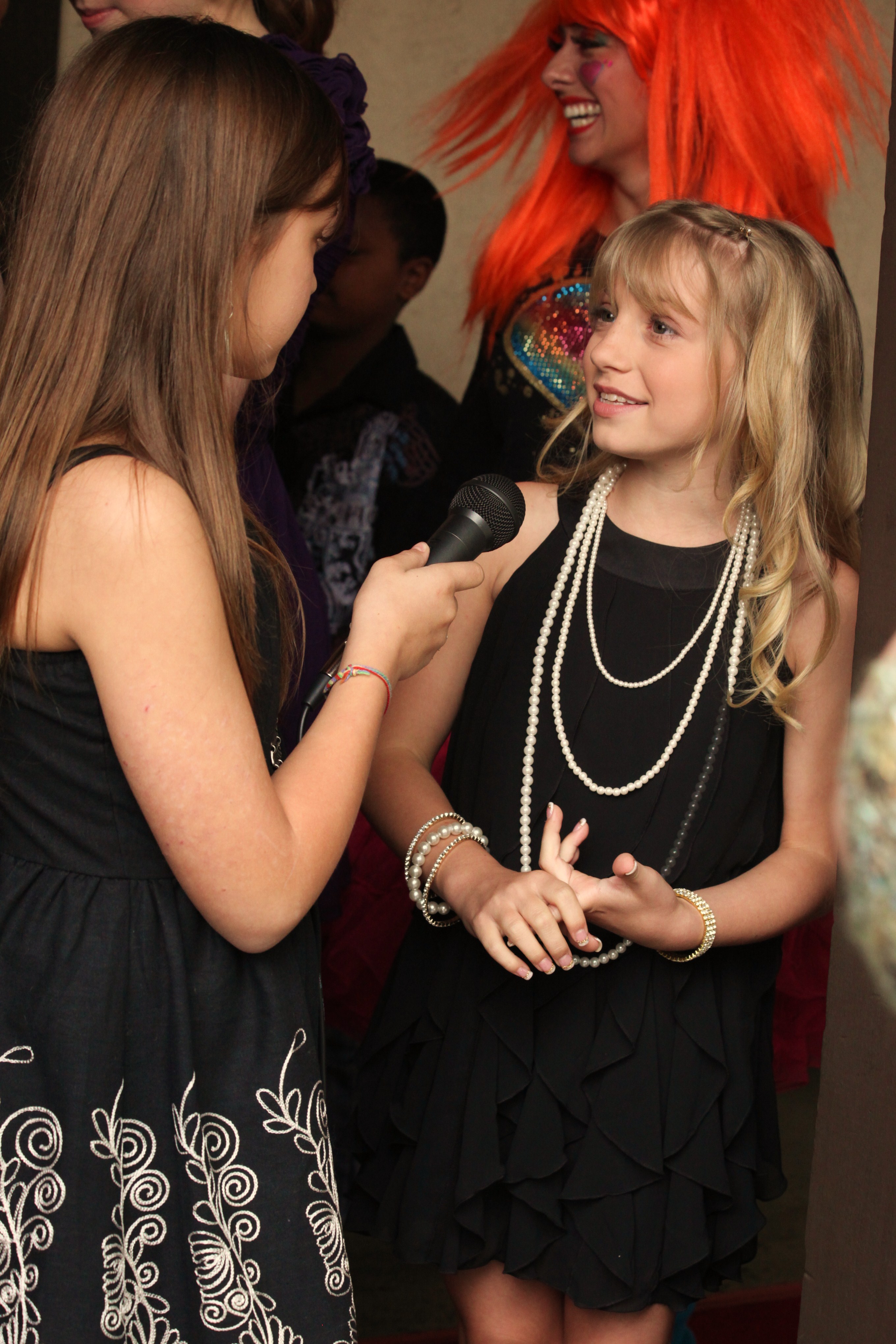 Being interviewed on Red Carpet for YAA 2010.