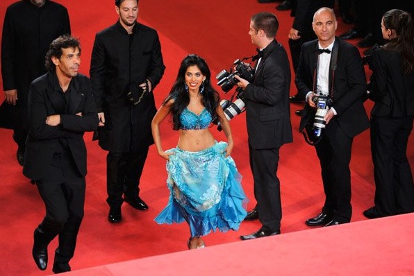 Fagun Thakrar and Shekhar Kapur's performing at the Premiere of Movie' The Greatest Love history even told' at the 64th Annual Cannes Film Festival