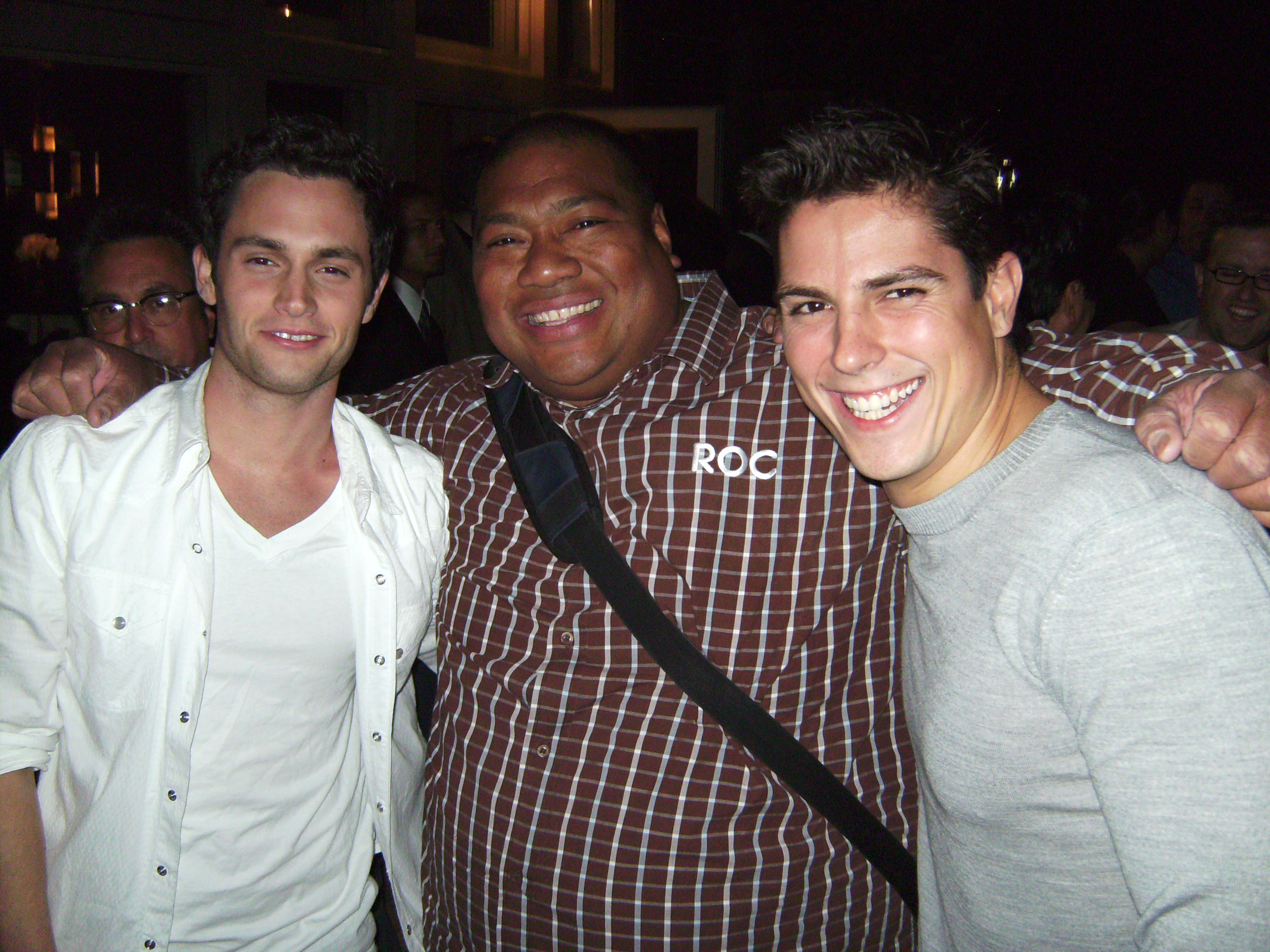 Penn Badgley me and Sean Farris at the NY Premiere of 