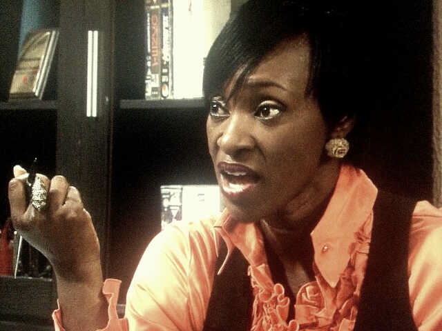 FAR in action playing Brenda Mensah on the daily soap - Tinsel