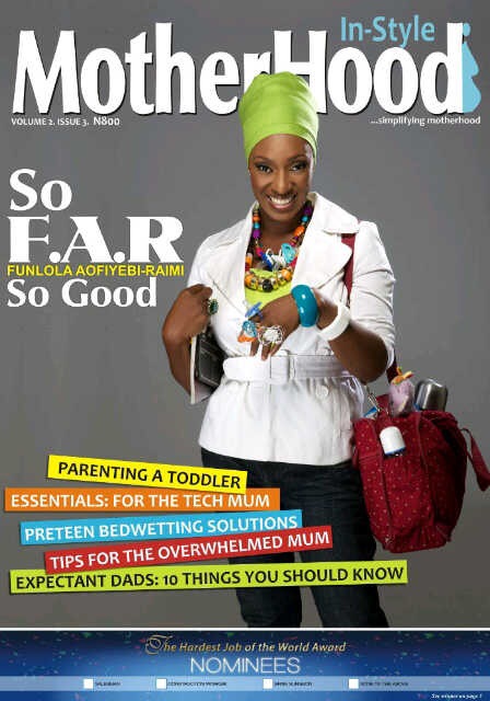 FAR on the cover of Motherhood in Style magazine