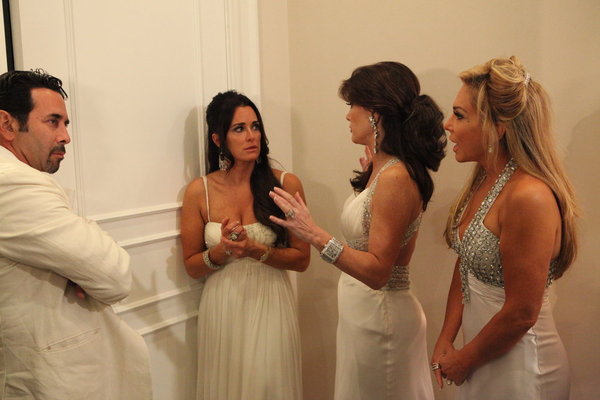Still of Lisa Vanderpump, Adrienne Maloof and Paul Nassif in The Real Housewives of Beverly Hills (2010)