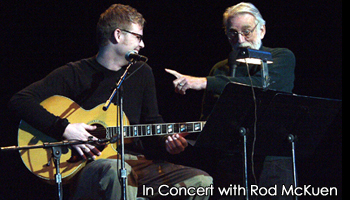 in concert with Rod McKuen