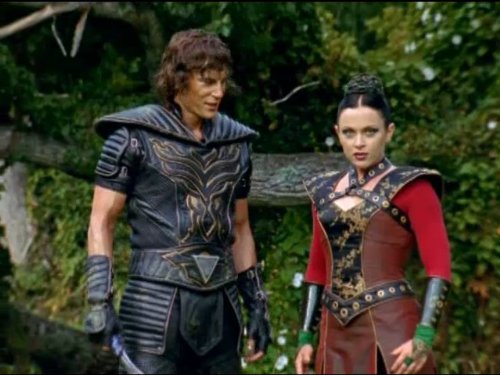Still of Bede Skinner and Holly Shanahan in Power Rangers Jungle Fury (2008)