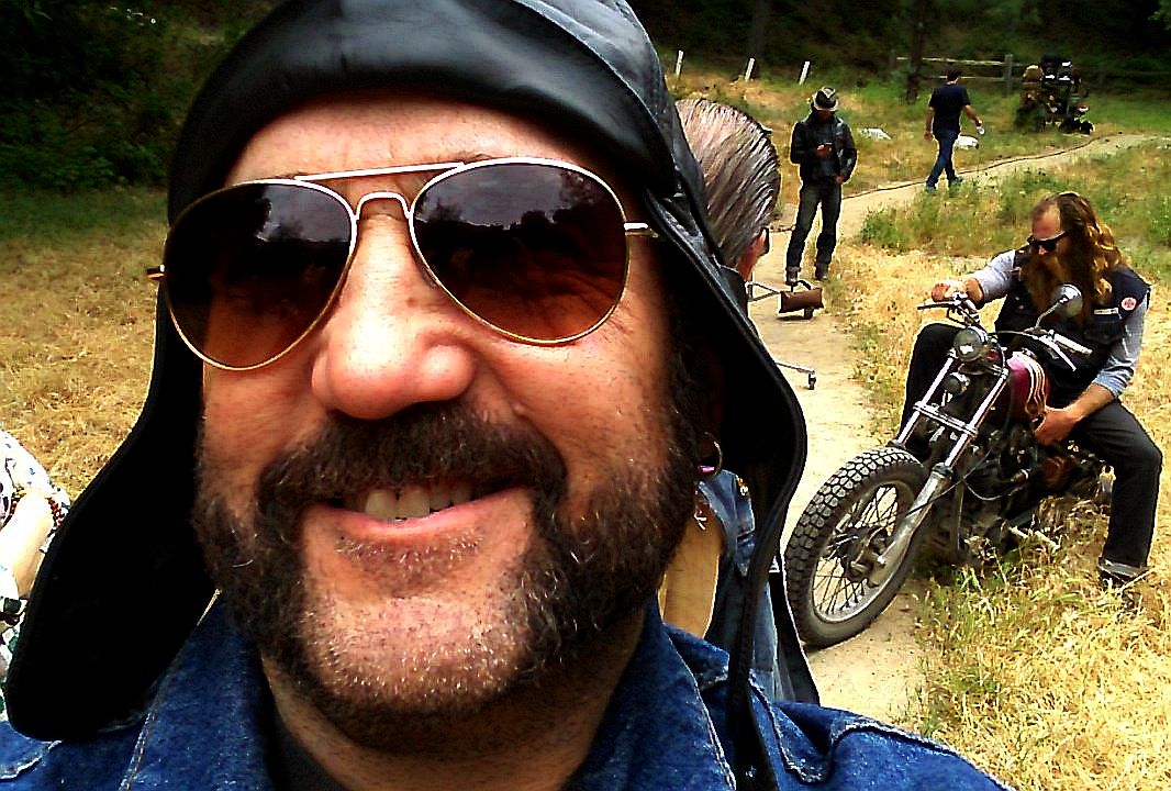 Bryan Hanna on Set of Outlaw Chronicles: Hells Angels.