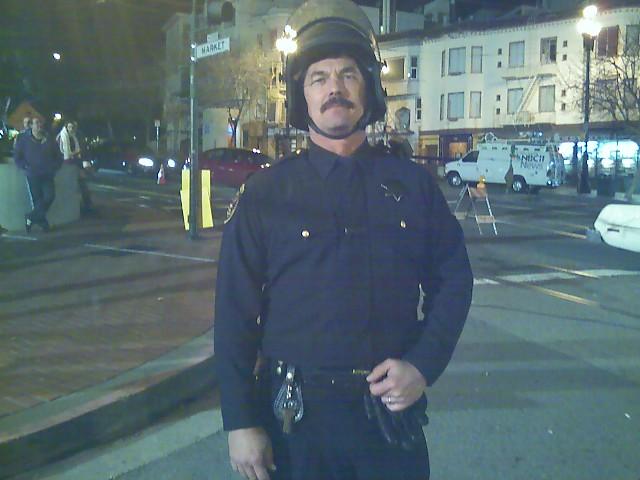 Dressed as Riot Cop On the Set of 