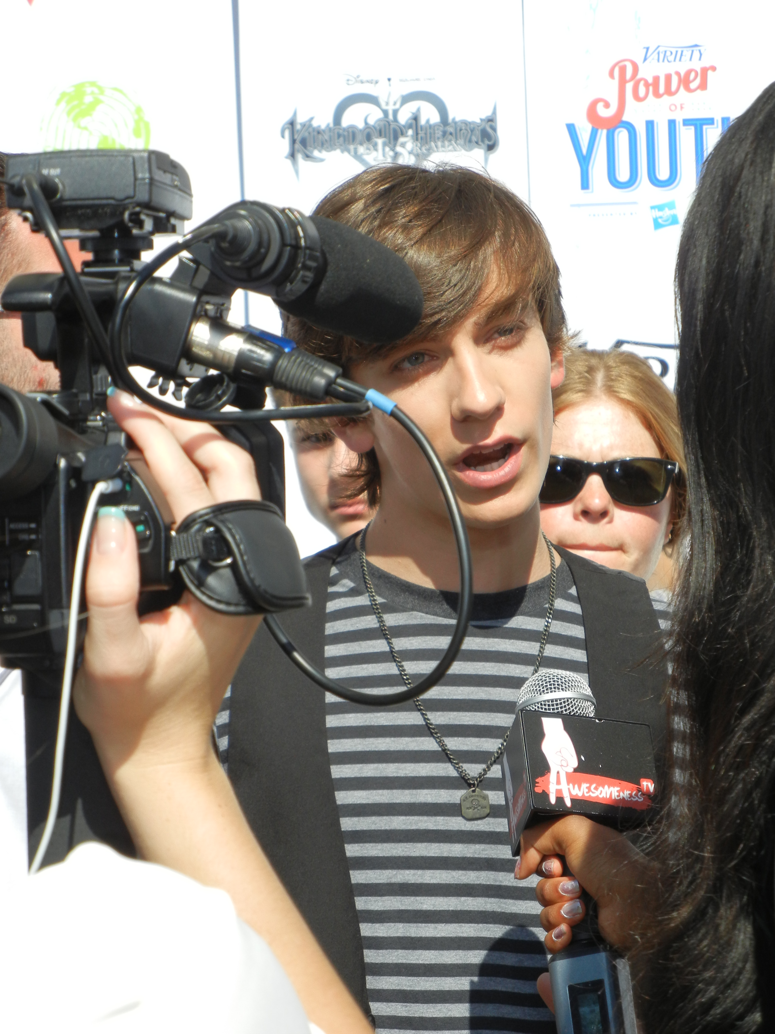 Andy Pessoa on the Red Carpet, Variety's Power of Youth Event, 2013.