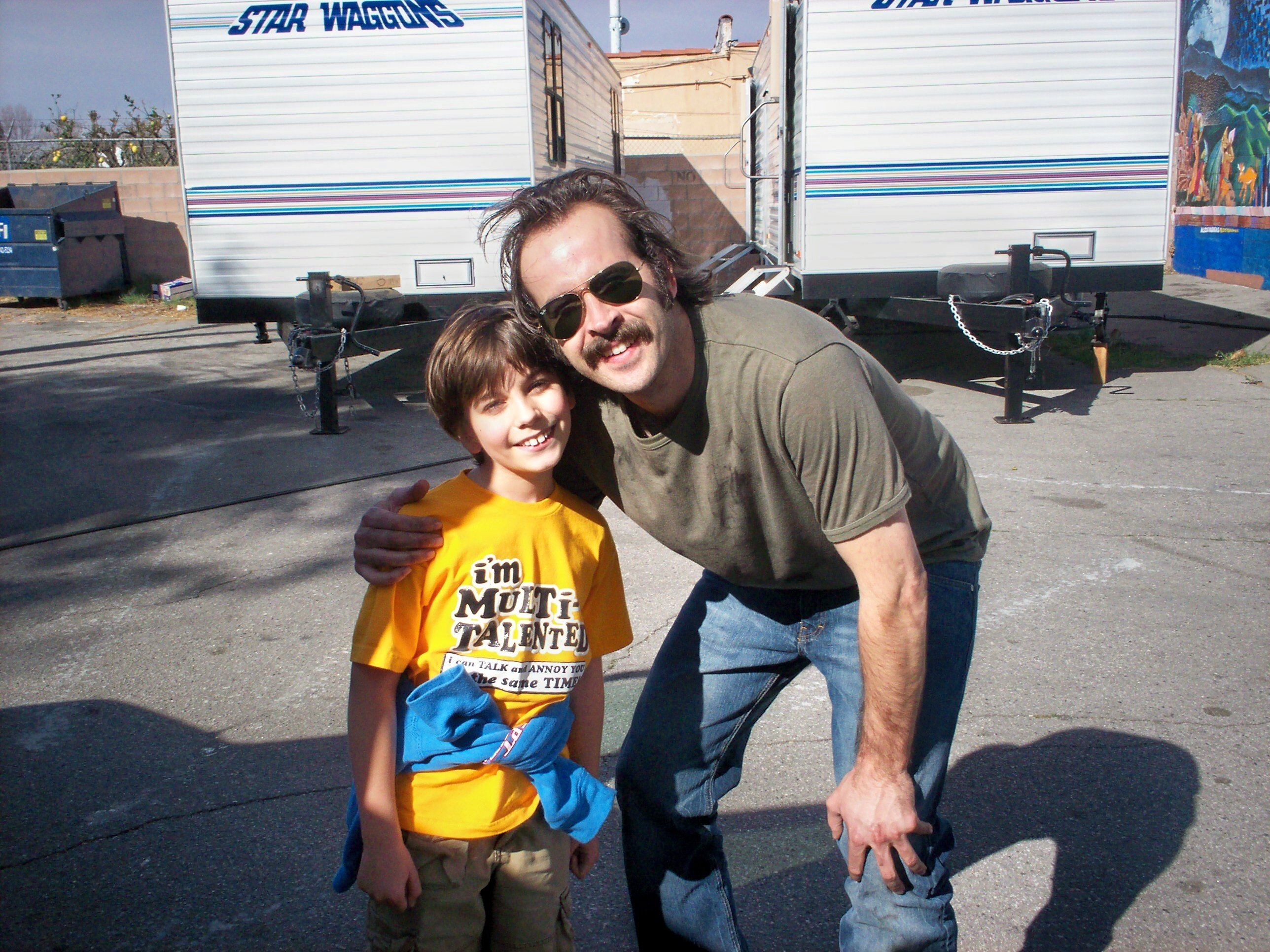 Andy with Jason Lee of MY NAME IS EARL.