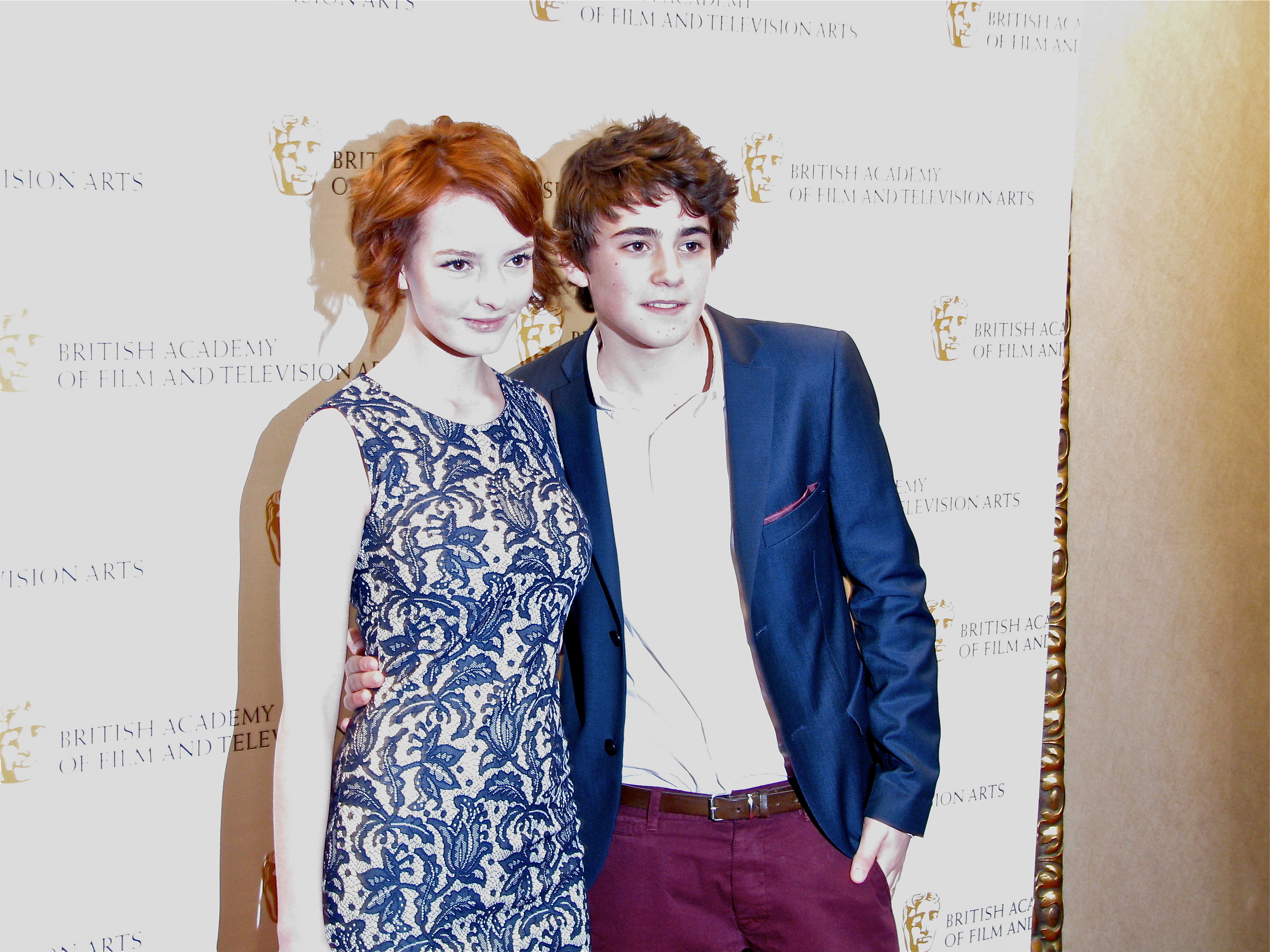 Children's BAFTAs with Dakota Blue Richards. Nov 2011