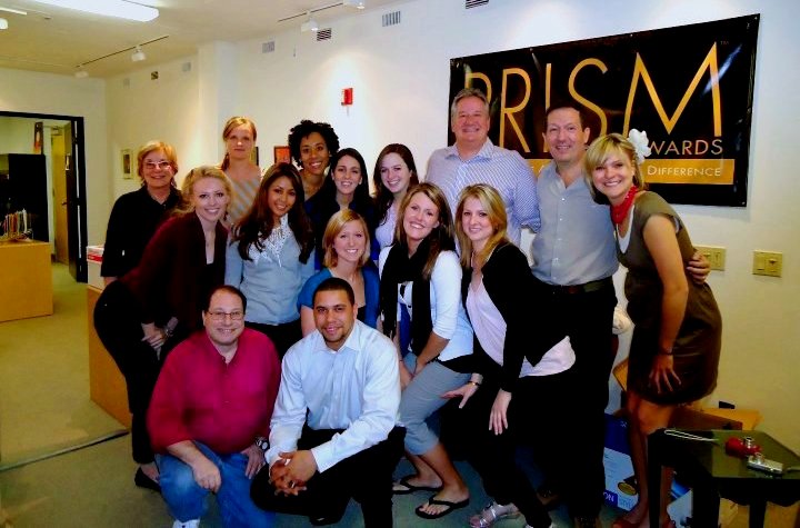 * KENNETH PAULE (2nd from right) - 14th PRISM AWARDS Production Staff, NBC Studios, Burbank, CA, April 2010