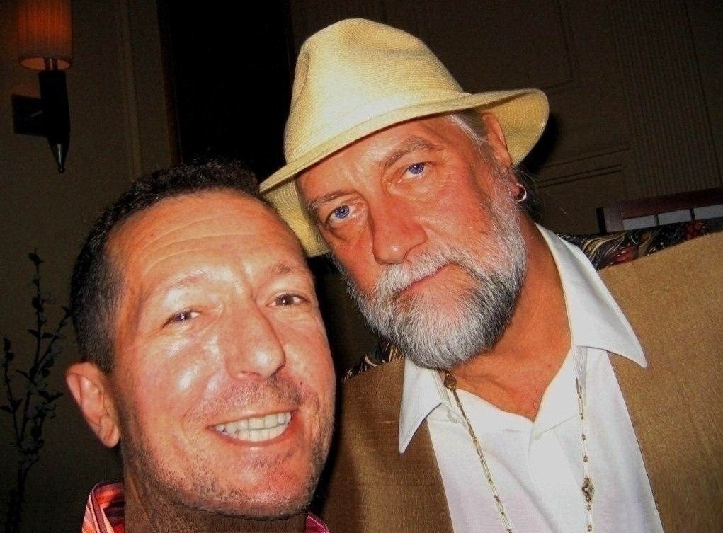 * KENNETH PAULE, MICK FLEETWOOD (Fleetwood Mac) - Backstage, Opening Night Reception, Earls Court Arena, London, England, Nov. 2003