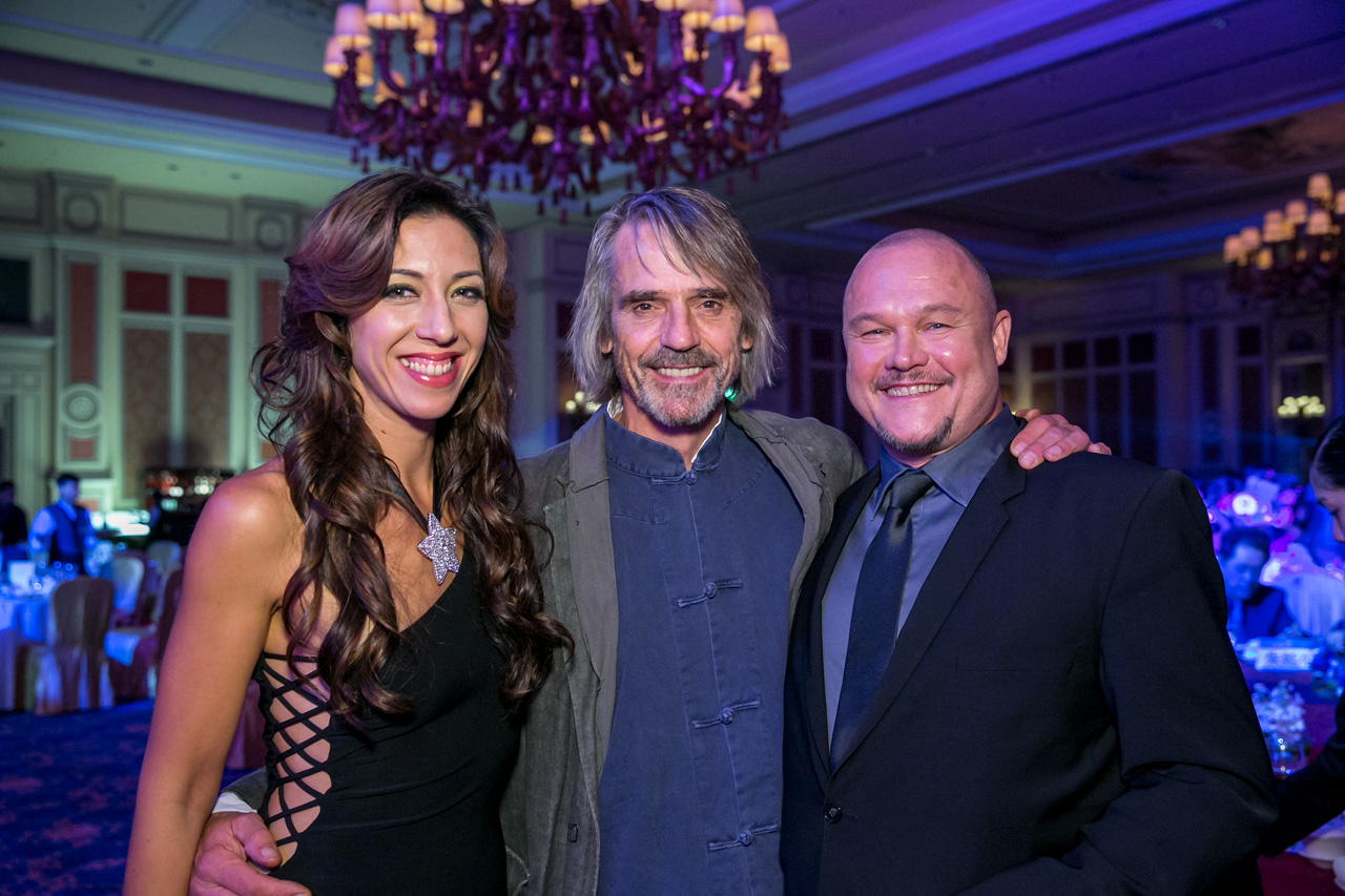 Estelle Simon, Jeremy Irons, Hervé Renoh, Huading Awards 2013