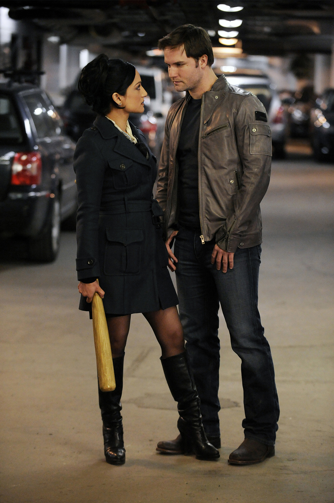 Still of Archie Panjabi and Scott Porter in The Good Wife (2009)