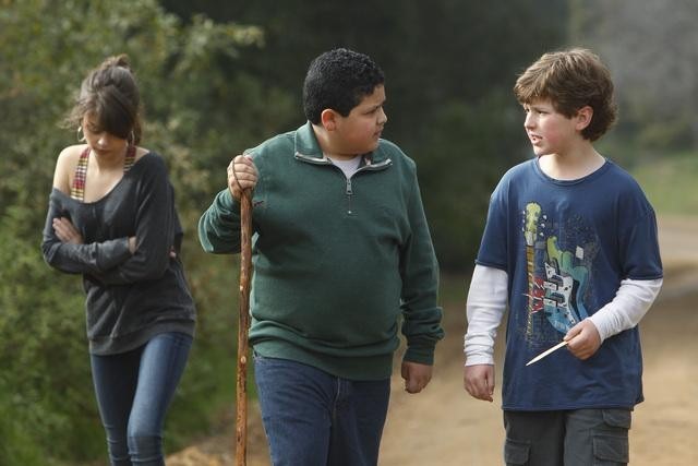 Still of Sarah Hyland and Nolan Gould in Moderni seima (2009)