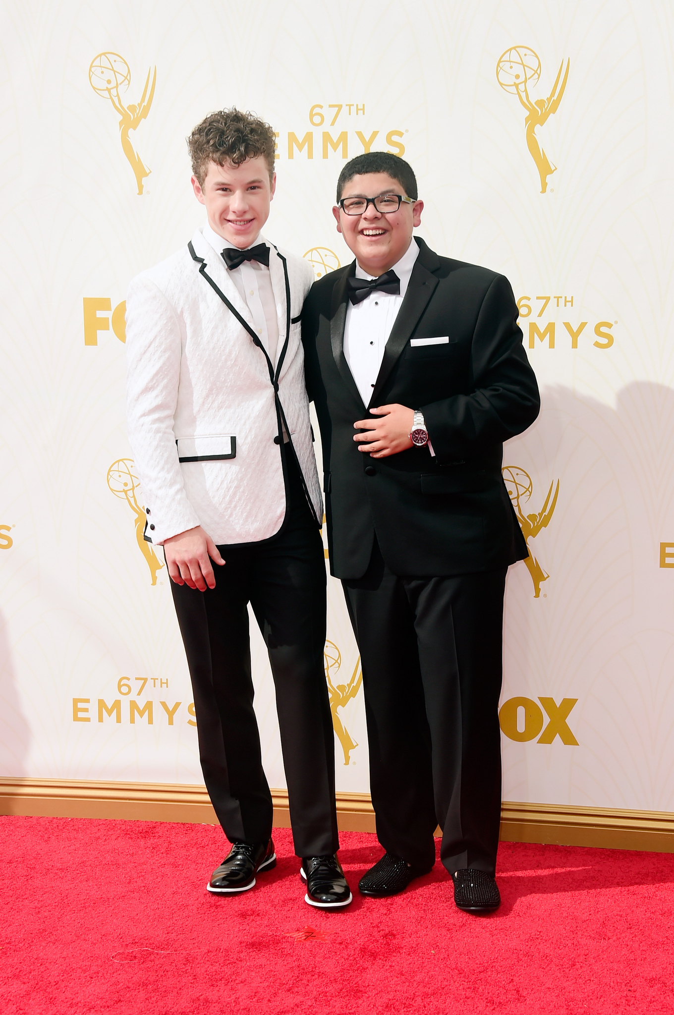 Nolan Gould and Rico Rodriguez at event of The 67th Primetime Emmy Awards (2015)