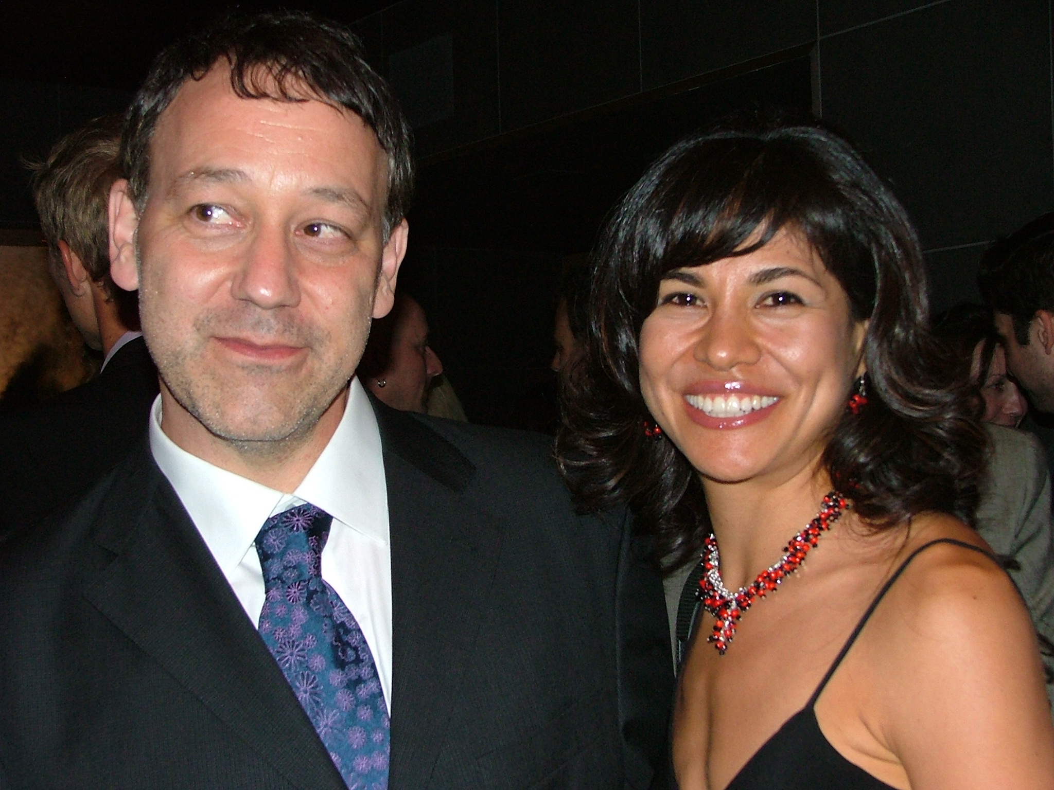 Flor de Maria Chahua and Sam Raimi at the Los Angeles Premiere of DRAG ME TO HELL