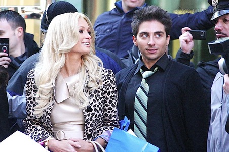 Gerard Bianco Jr. and Paris Hilton, NYC