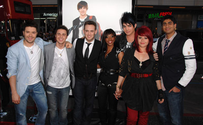 Adam Lambert, Matt Giraud, Lil Rounds, Kris Allen, Anoop Desai, Allison Iraheta and Danny Gokey at event of Vel septyniolikos (2009)