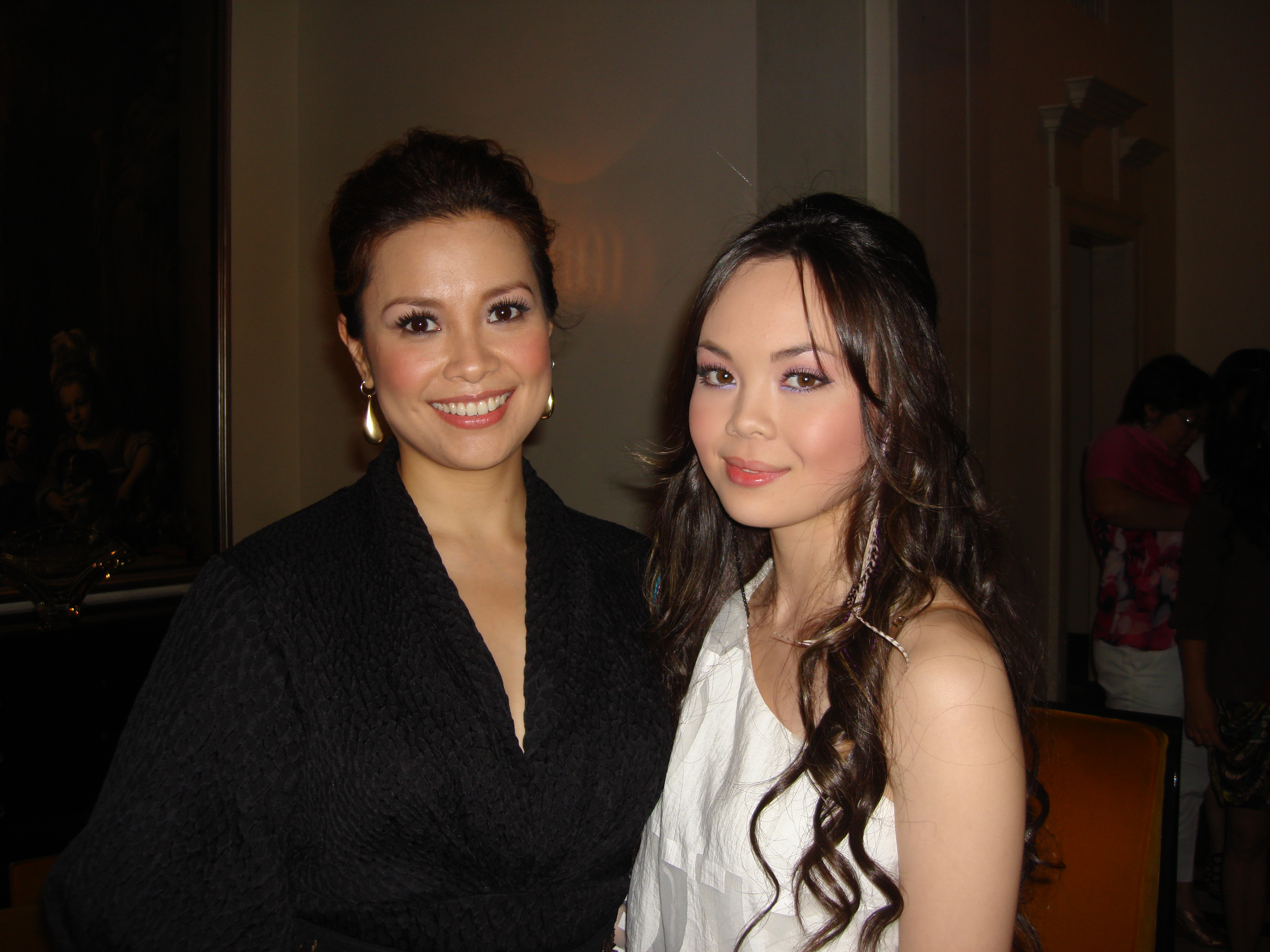 Anna Maria and Lea Salonga. Lea's show at The Carlyle Cafe, The Carlyle, New York City, 6-11