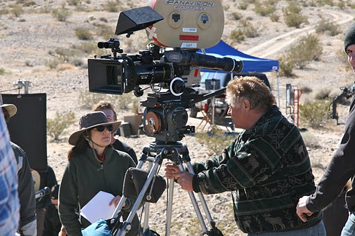 Kimberly Jentzen and Jack N. Green on the set of Reign