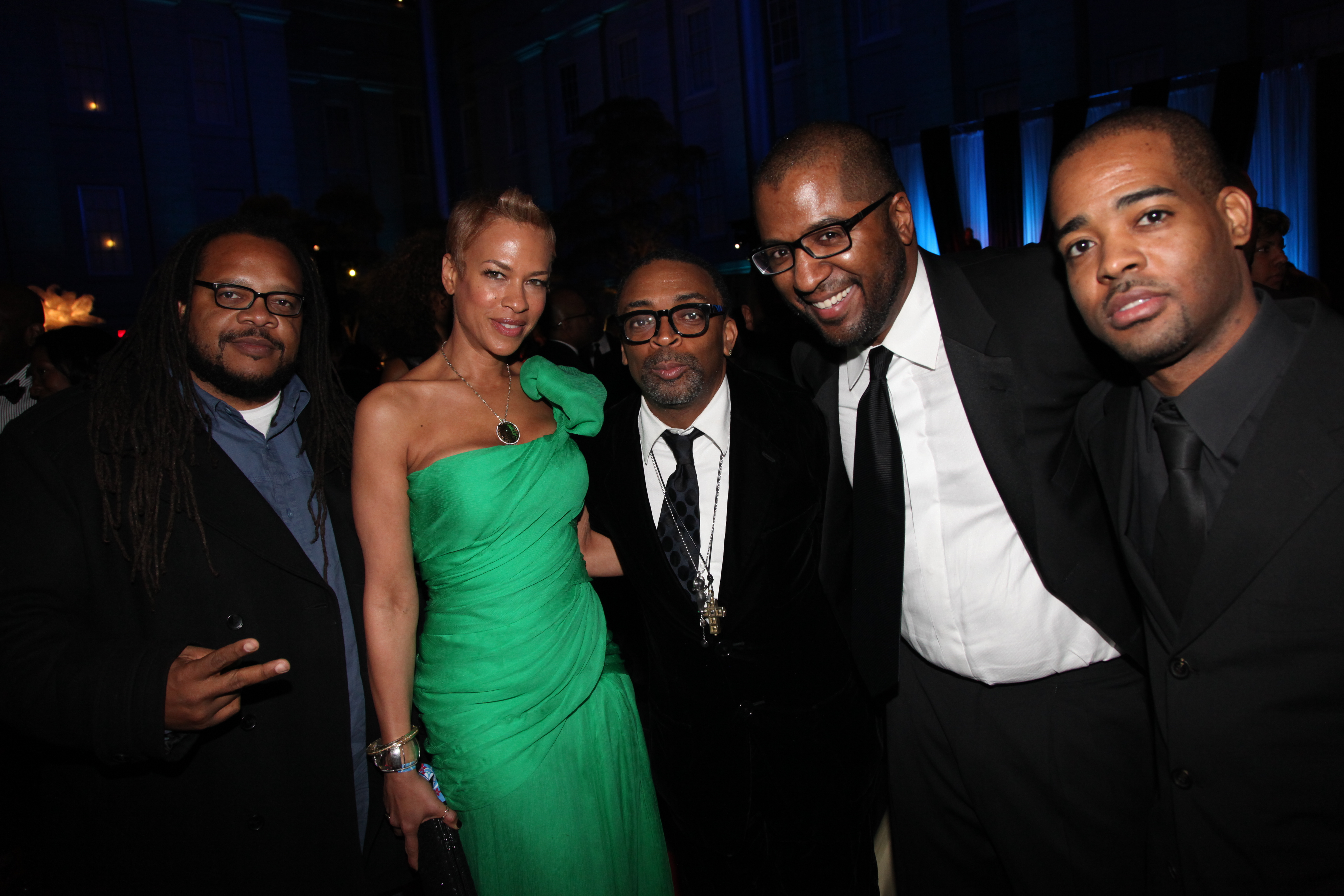 (L-R) Chris Robinson, Tonya Lewis Lee, Spike Lee, Malcolm Lee, and Kirk Fraser attend the after party for BET Honors 2012 at the Smithsonian American Art Museum & National Portrait Gallery on January 14, 2012 in Washington, DC.