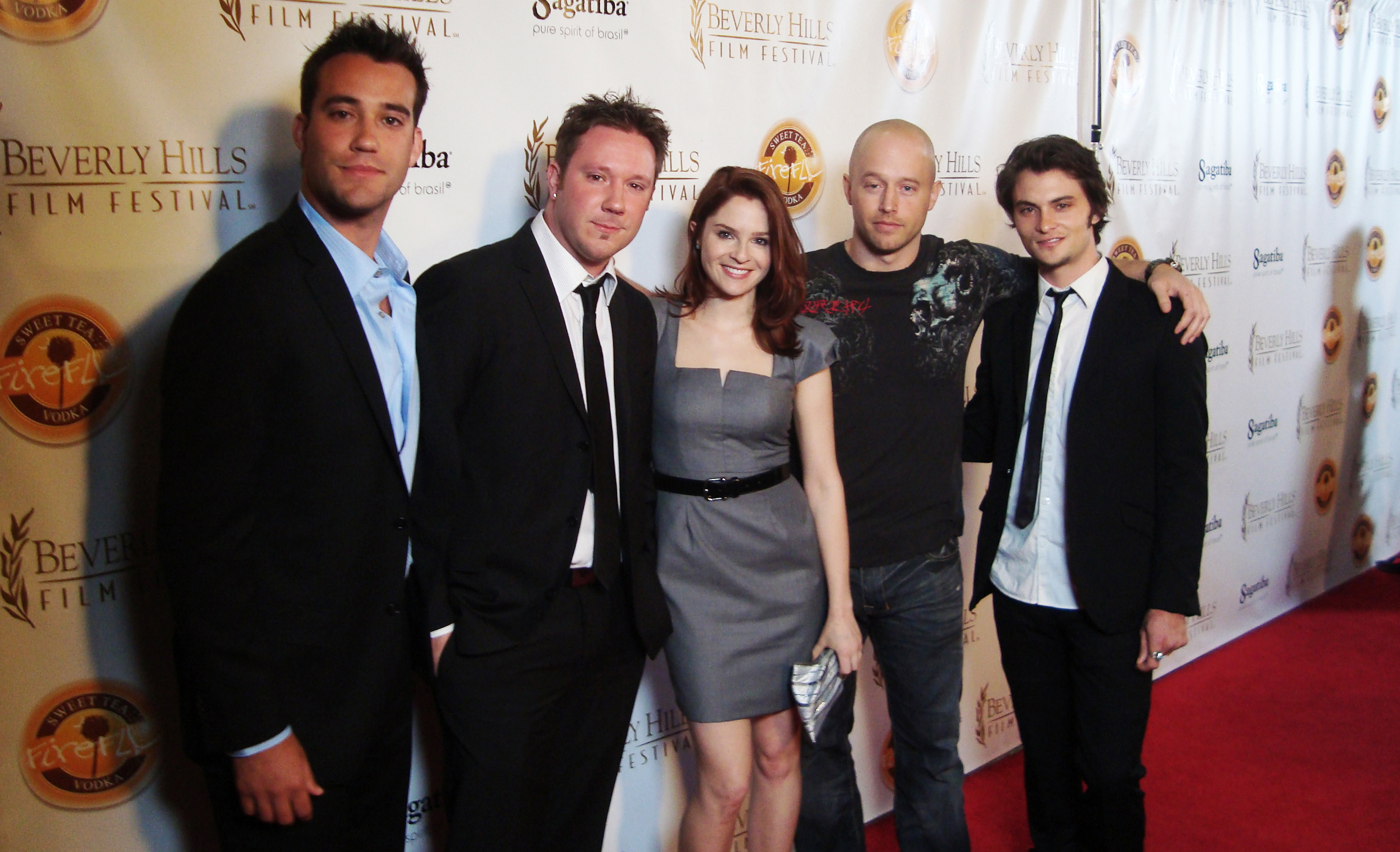 Cinematographer Kieran Murphy, Director Brendan Gabriel Murphy & Actors Shannon Lucio, Chris Ashworth, Shiloh Fernandez on the red carpet for 