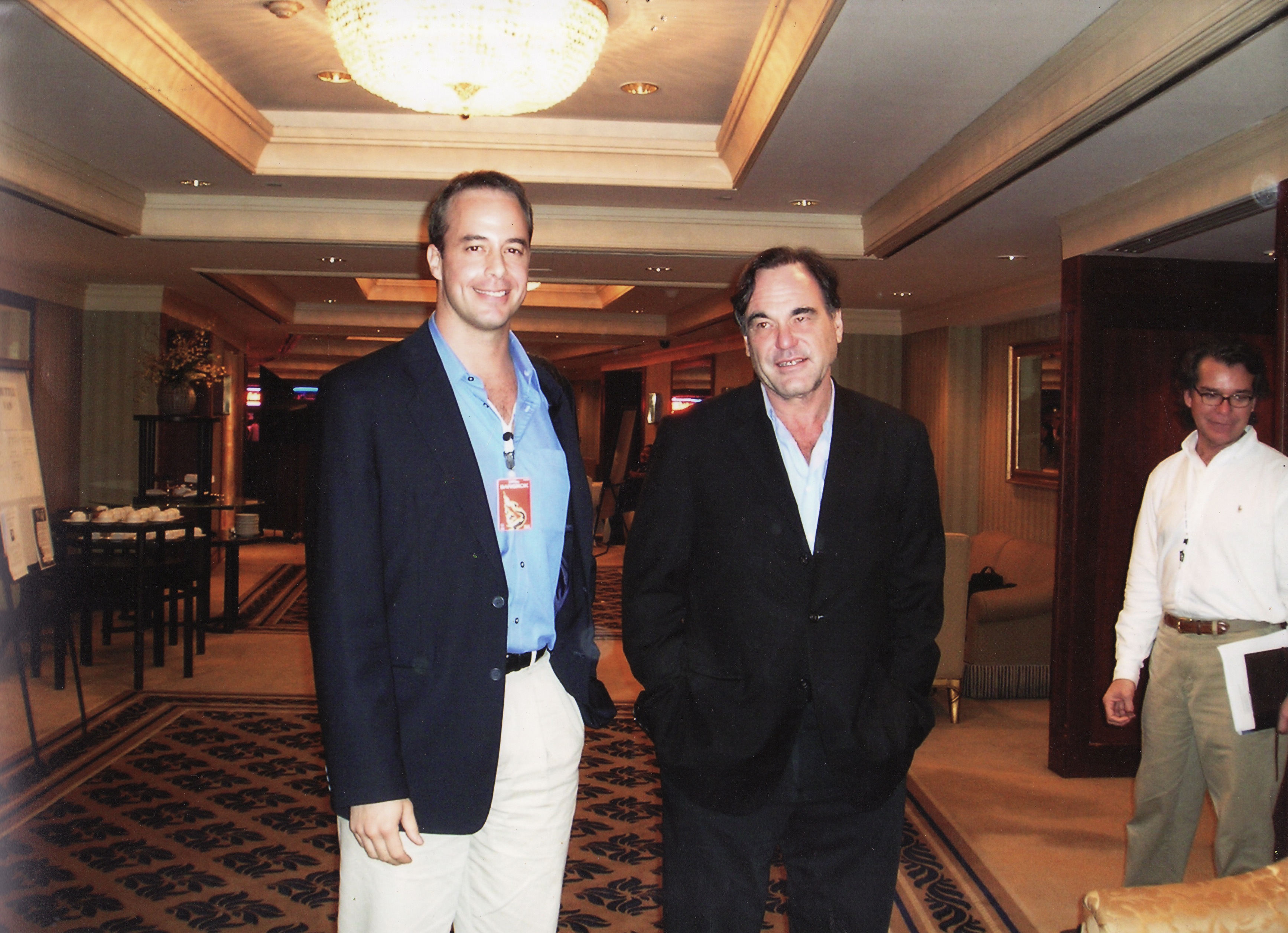 Director Oliver Stone and actor Troy McFadden