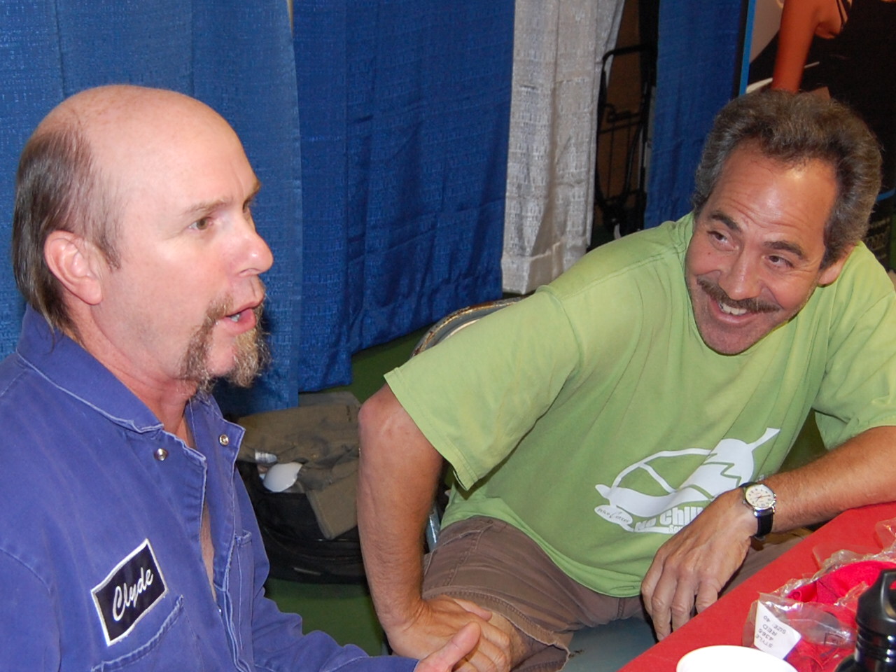 David Fultz with Larry Thomas aka The Soup Nazi at an event in Illinois