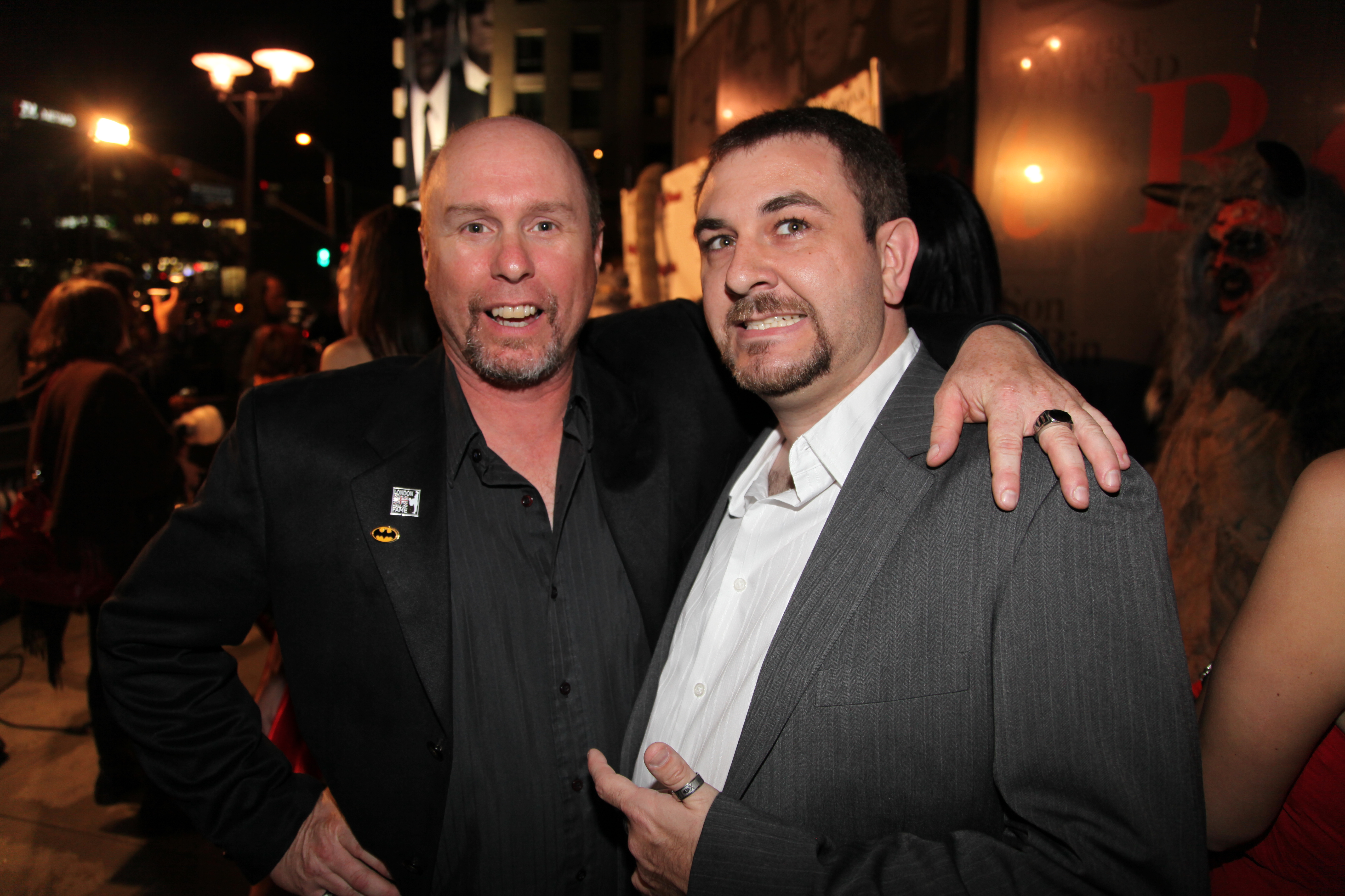 David Fultz and Mike Holman at the Monster Man Season One wrap party in Hollywood