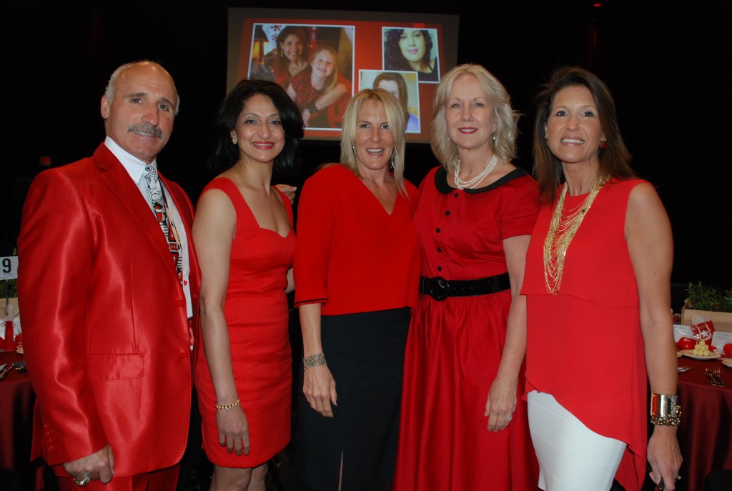 Daryl Evans, Hemali Dave, Dr. Kathy Magliato, Tammy Rocker, Sheila Wenzel at the 2015 Go Red for Women Luncheon in Los Angeles, CA