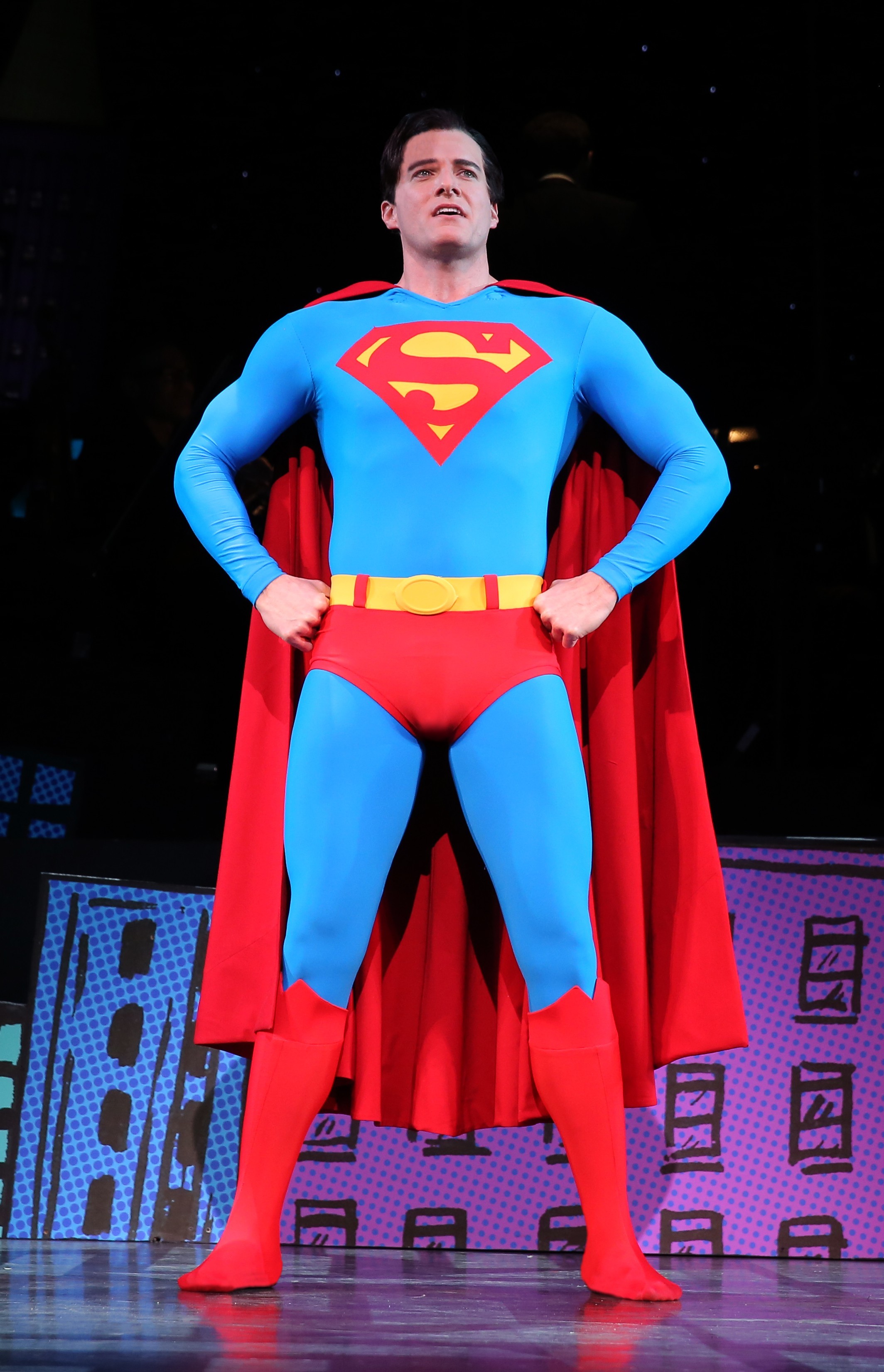 Edward Watts as Superman @ NY City Center Encores production of IT'S A BIRD, IT'S A PLANE, IT'S SUPERMAN