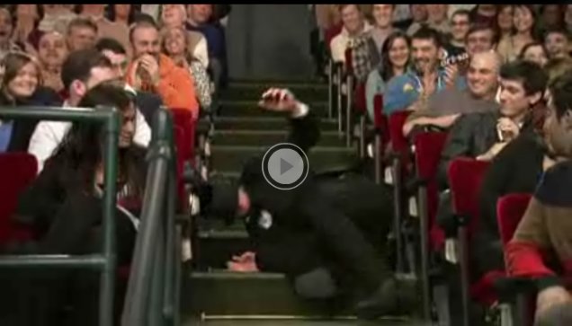 Abe Lincoln Stairfall for The Late Show with Jimmy Fallon