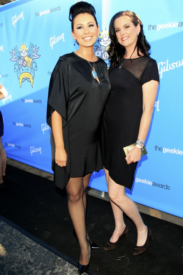 Claudia Dolph and Audrey Kearns at the 2014 Geekie Awards