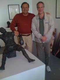 Paul Sorvino and I in his art gallery in West L.A. on February 25, 2011.