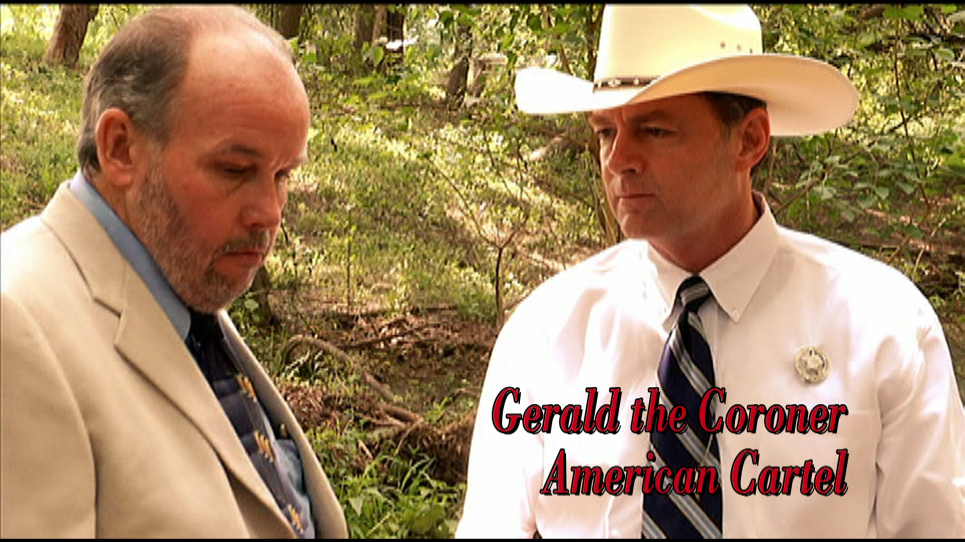 Feature film, American Cartel Gerald, the Coroner with the films star Todd Allen