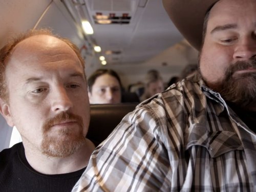 Still of Louis C.K. and Gregory Gunter in Louie (2010)