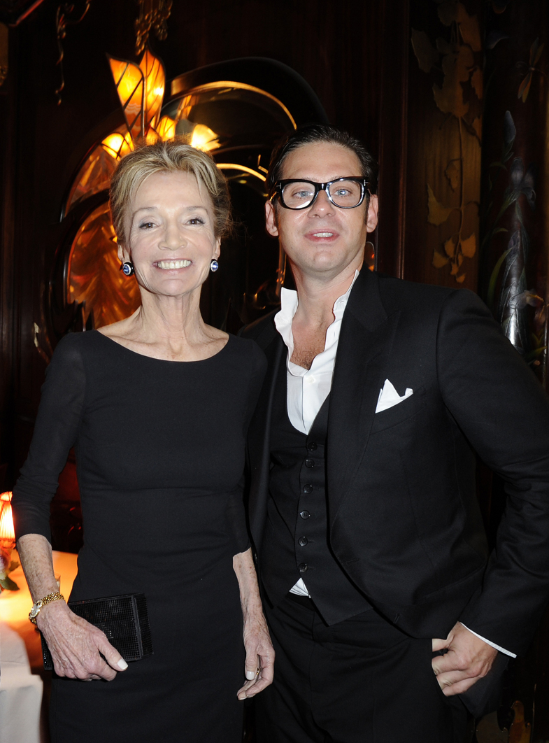 From left: Lee Radziwill and Derek Anderson at the Terminator Salvation Paris Premiere