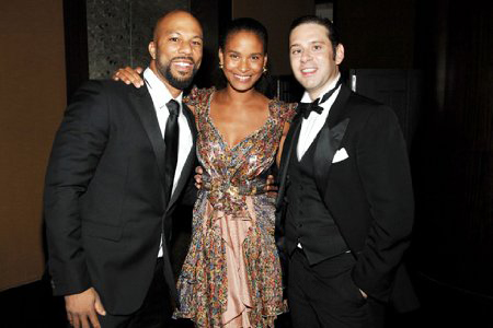 From left: Common, Joy Bryant and Derek Anderson at the Friends of New Yorkers For Children Sixth Annual Spring Dinner Dance