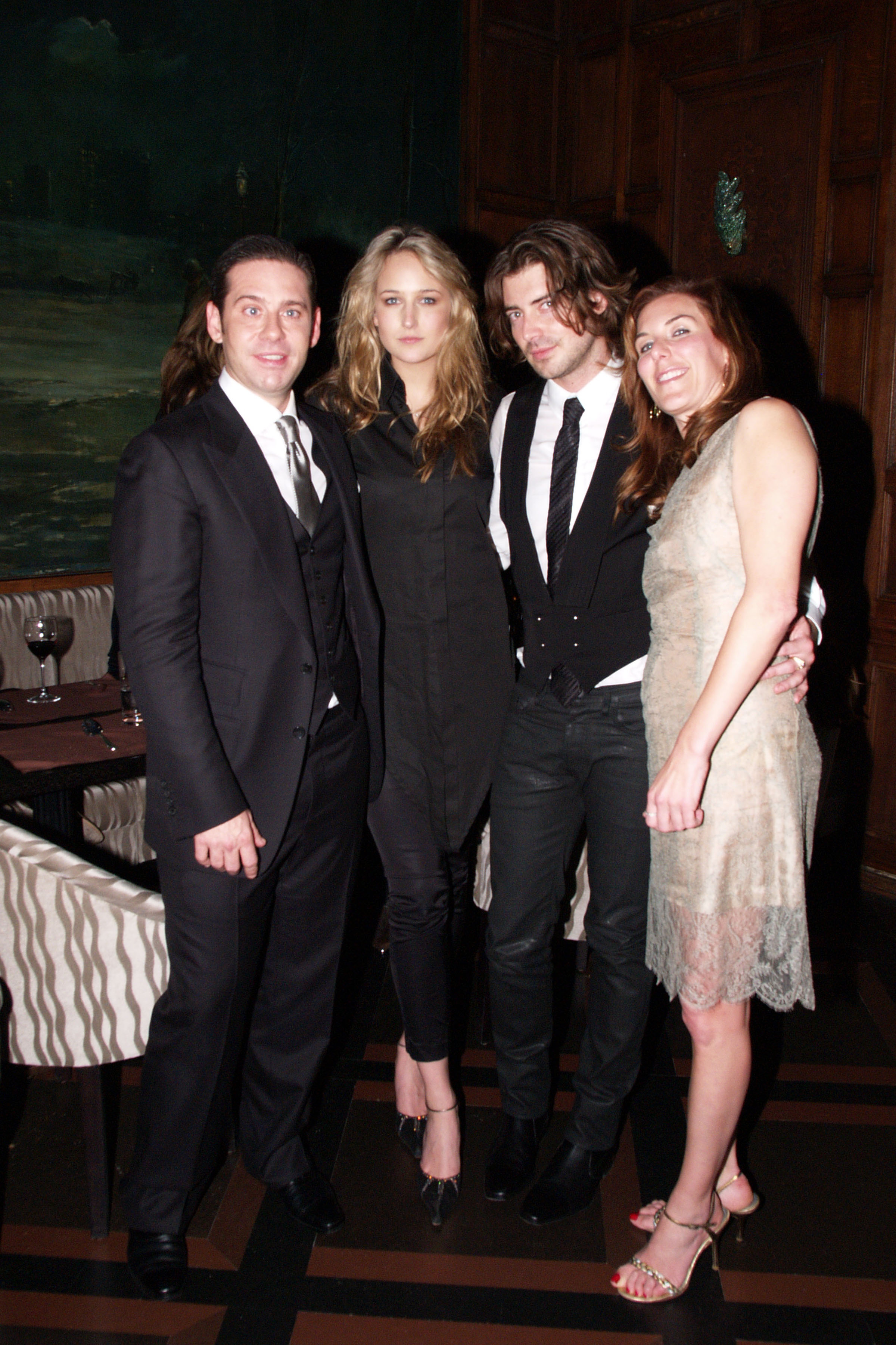 The Edmont Society Affair benefit. From left: Derek Anderson, LeeLee Sobieski, Victor Kent and Amy Berg.