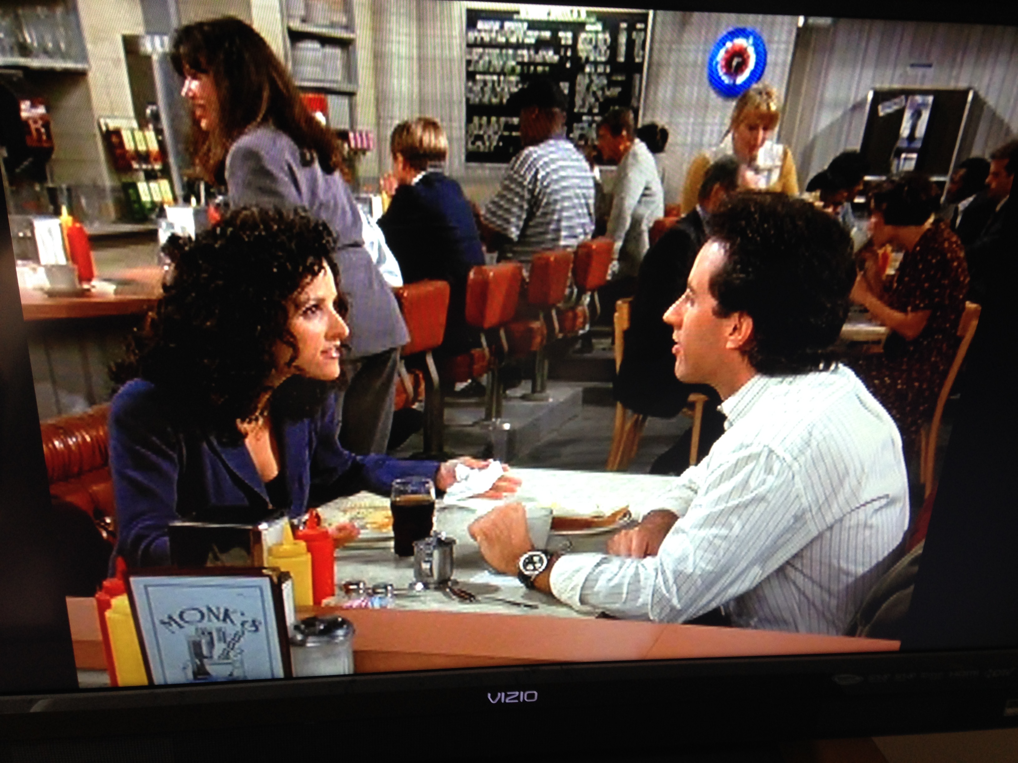 As a patron of Monk's Café in Seinfeld, I got to join Jerry and Elaine as they created a real cult classic. Because the Seinfeld show was filmed in LA before a live audience, the entire cast of that episode was there, and we were all treated like family.