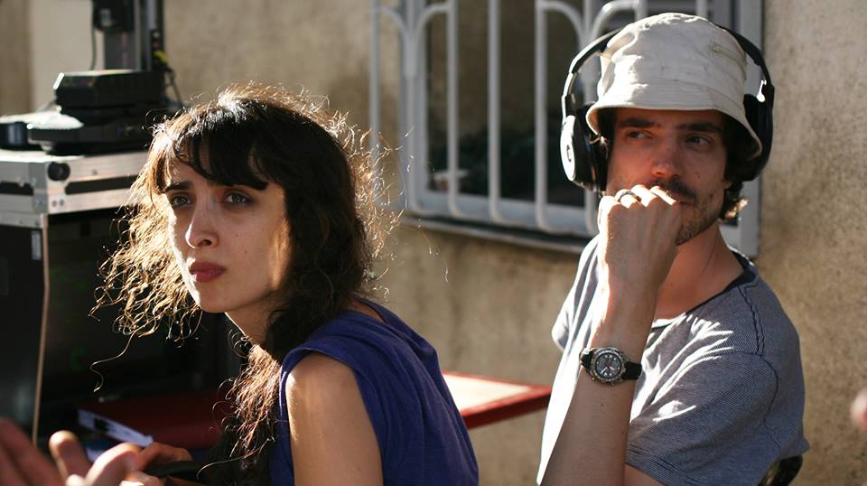 Nana Ekvtimishvili and Simon Gross, at the shooting of IN BLOOM