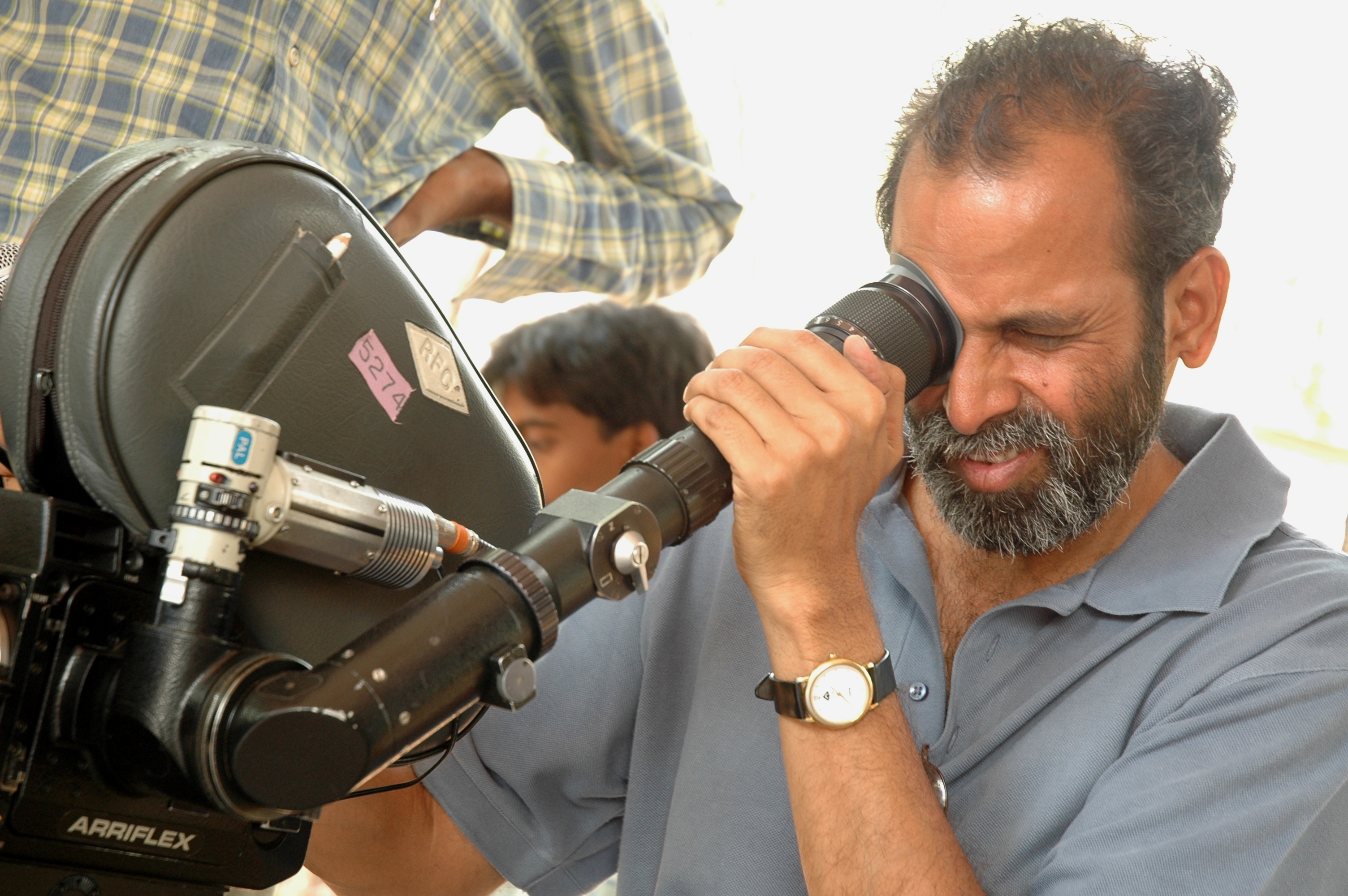 MADHU MAHANKALI, CINEMATOGRAPHER AND DIRECTOR, ON LOCATION SHOOT