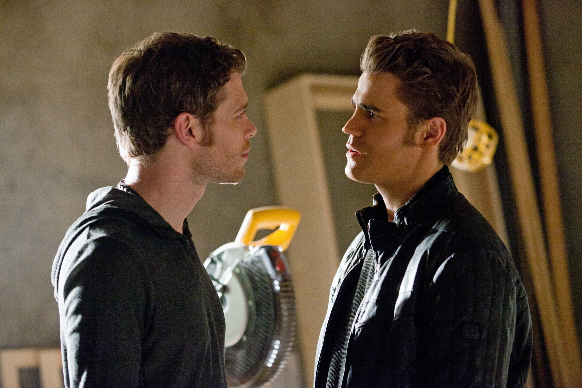 Still of Joseph Morgan and Paul Wesley in Vampyro dienorasciai (2009)