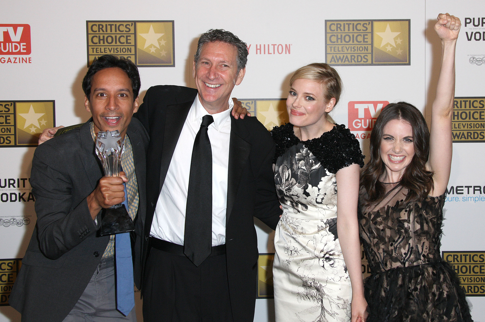 Alison Brie, Gillian Jacobs and Danny Pudi