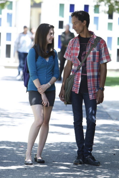 Still of Alison Brie and Danny Pudi in Community (2009)