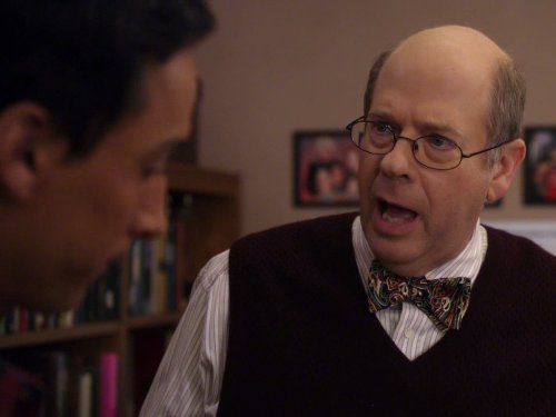 Still of Stephen Tobolowsky and Danny Pudi in Community (2009)