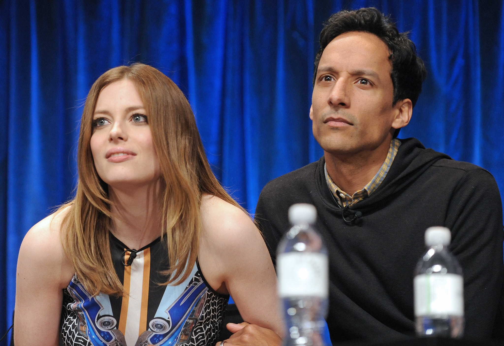 Gillian Jacobs and Danny Pudi at event of Community (2009)