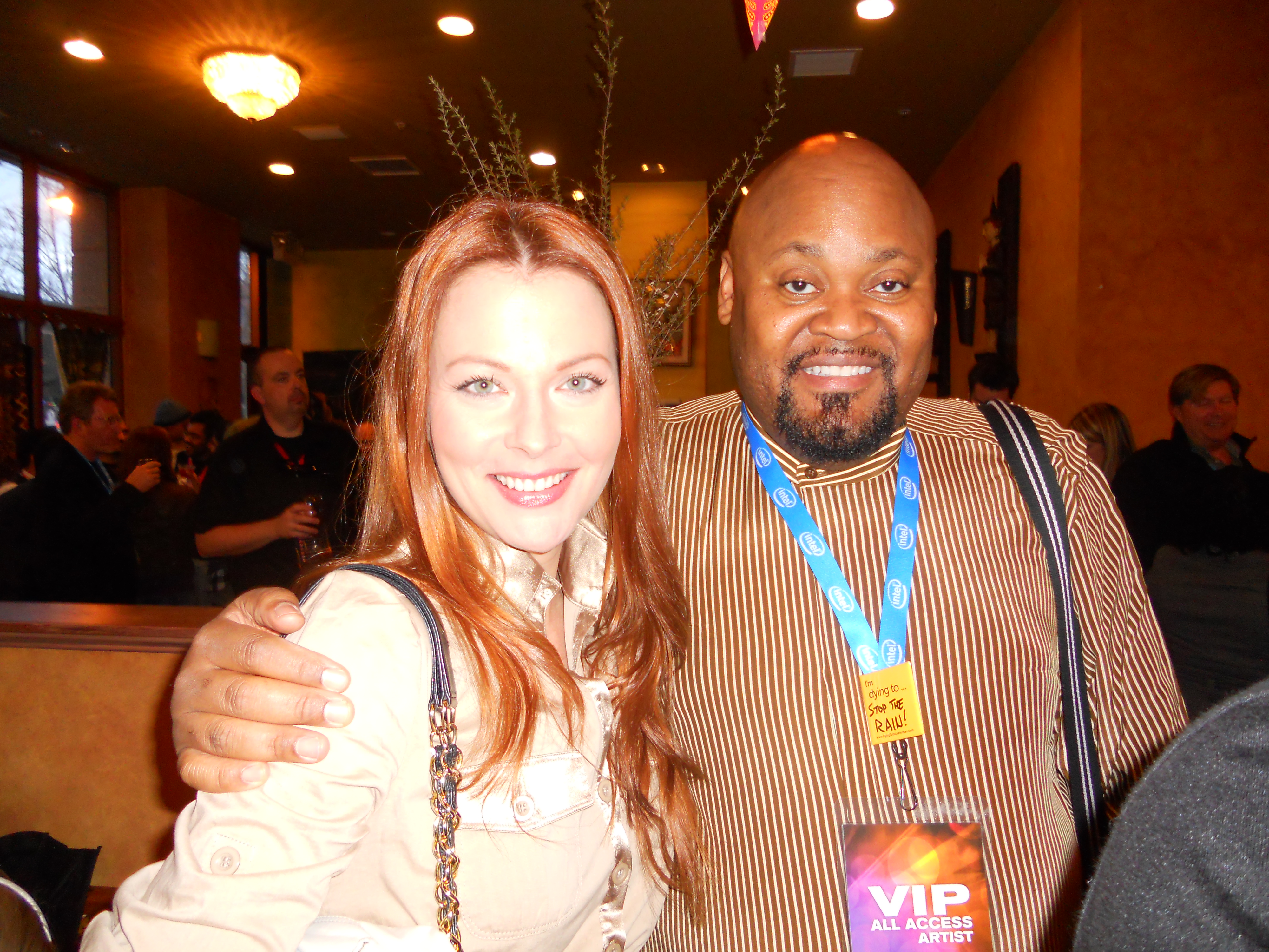 Dwayne Conyers with actress Anna Easteden