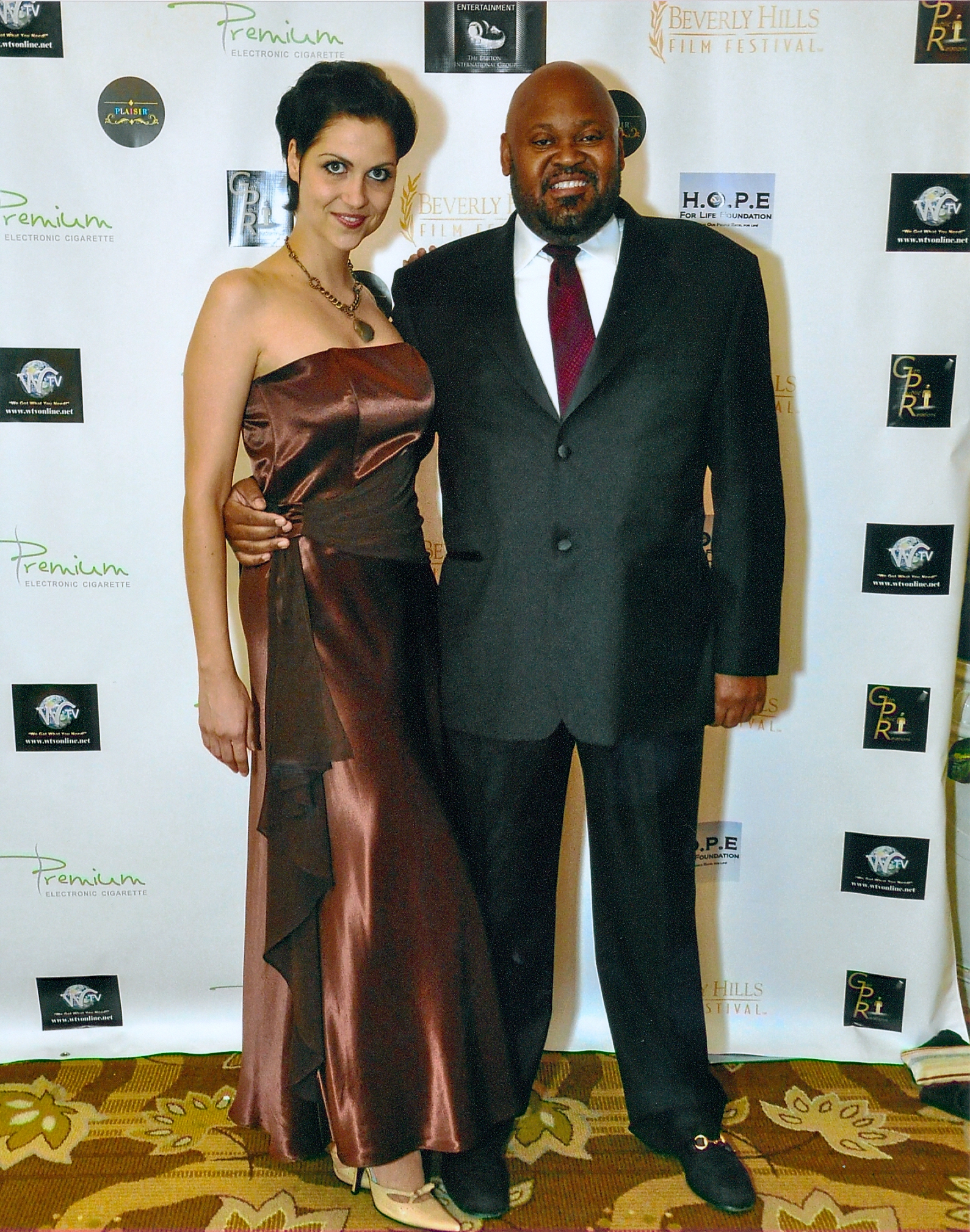 Dwayne Conyers and Anne Beyer at the 2010 Beverly Hills Film Festival