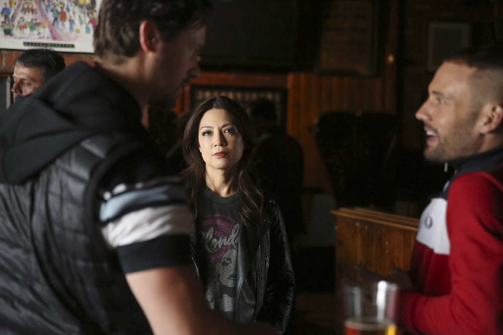 Still of Ming-Na Wen, Daniel Feuerriegel and Nick Blood in Agents of S.H.I.E.L.D. (2013)